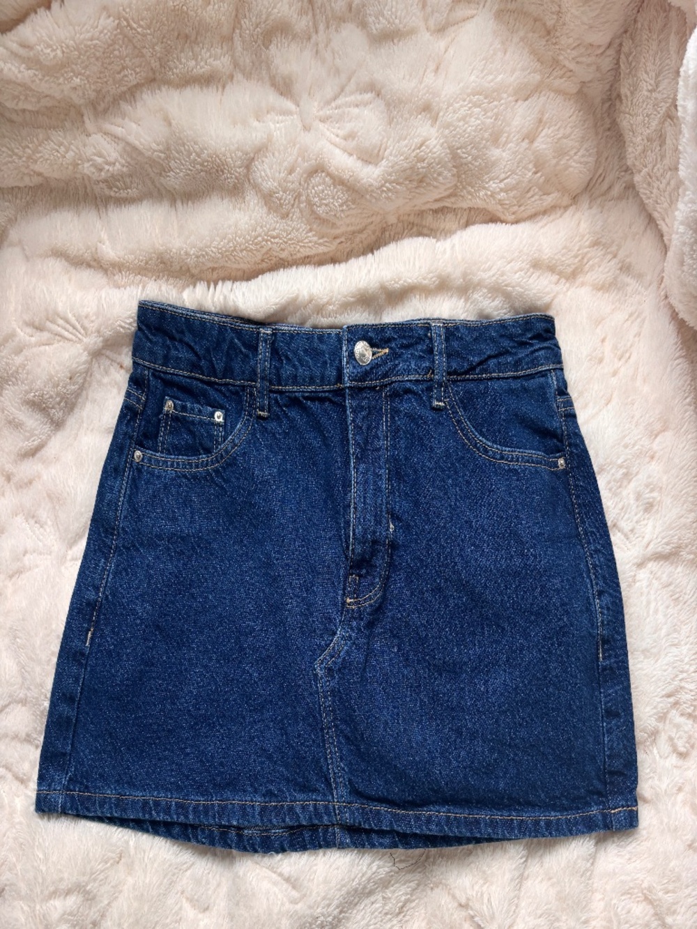 Like New Zara Denim Mini Skirt Size Small
